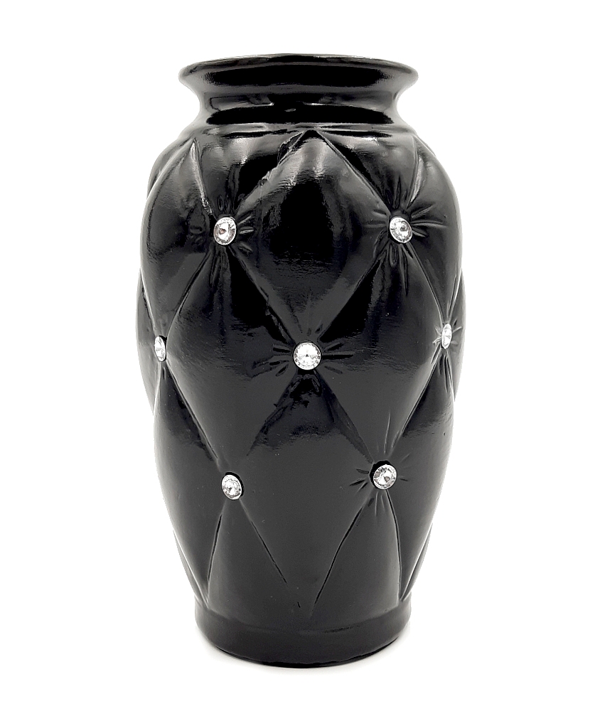czarny-wazon-ceramiczny-glamour-z-krysztalkami