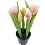 TULIPANY-SILIKONOWE-W-DONICZCE-TULIPAN-ROZOWY-5x-Kod-producenta-Tulipan-silikonowy-gumowy-sztuczny