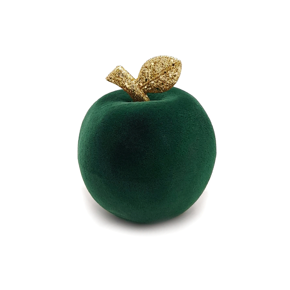 JABŁKO-ZIELONE-WELUROWE-FIGURKA-DEKORACJA-GLAMOUR-10-cm (1)