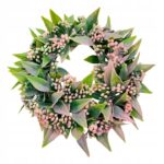 WIANEK-NA-DRZWI-WIOSENNY-STROIK-DEKORACYJNY-DO-ZAWIESZENIA-NA-STOL-22cm-Kod-producenta-sztuczne-kwiaty-kulki-do-kompozycji-boho