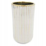 WAZON-NA-KWIATY-BIALY-ZLOTY-DUZY-FLAKON-CERAMICZNY-DEKORACYJNY-NOWOCZESNY-EAN-GTIN-5900291756226