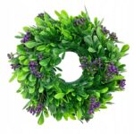 WIANEK-NA-DRZWI-JESIENNY-BUKSZPANOWY-STROIK-WIENIEC-NA-GROB-CMENTARZ-25cm-Marka-inna (1)