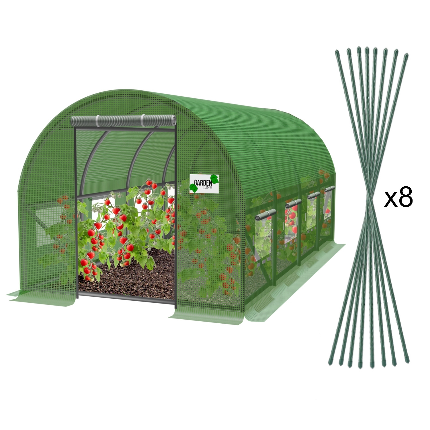 Tunel-foliowy-ogrodowy-6x3x2m-wzmocniona-szklarnia-na-pomidory