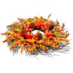 jesienny-wianek-na-drzwi-wieniec-stroik-dekoracja-jesienna-50-cm (6) Wianek jesienny na drzwi i stół 50 cm stroik z dyniami 3