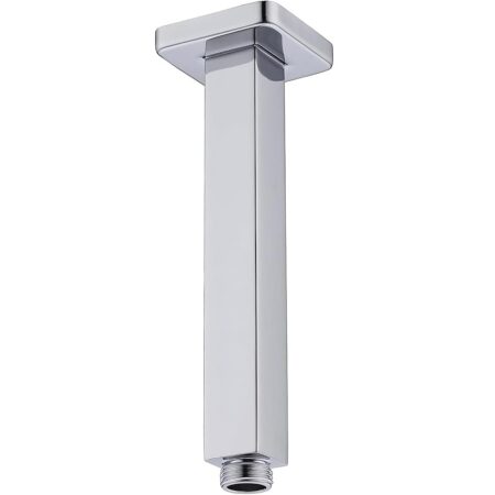 Ramię sufitowe do deszczownicy kwadratowe 20 cm Chrom