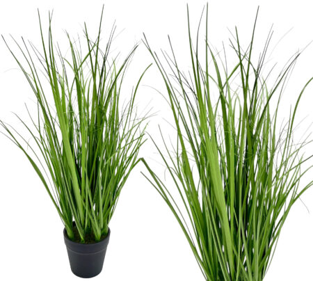 Sztuczna trawa w doniczce 40 cm zielona roślina dekoracyjna