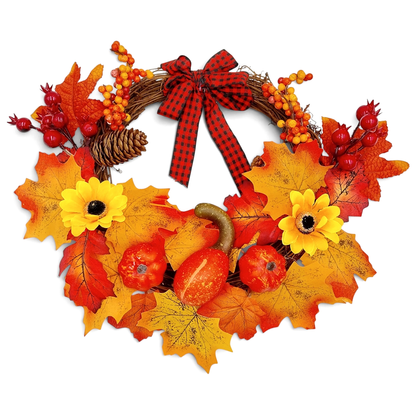 jesienny-wianek-na-drzwi-stroik-do-zawieszenia-sztuczne-dynie-kwiaty-liscie-35-cm (2)