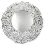 Podtalerz srebrny dekoracyjny glamour 33 cm talerz ozdobny premium
