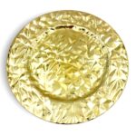 Podtalerz złoty dekoracyjny glamour 33 cm talerz ozdobny pod zastawę